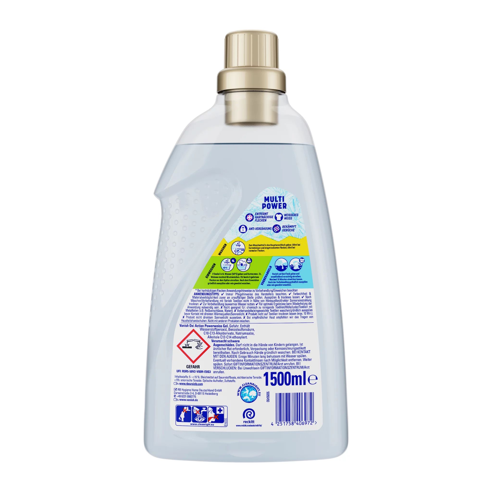 Vanish Oxi Action Powerweiss Gel 1500ml