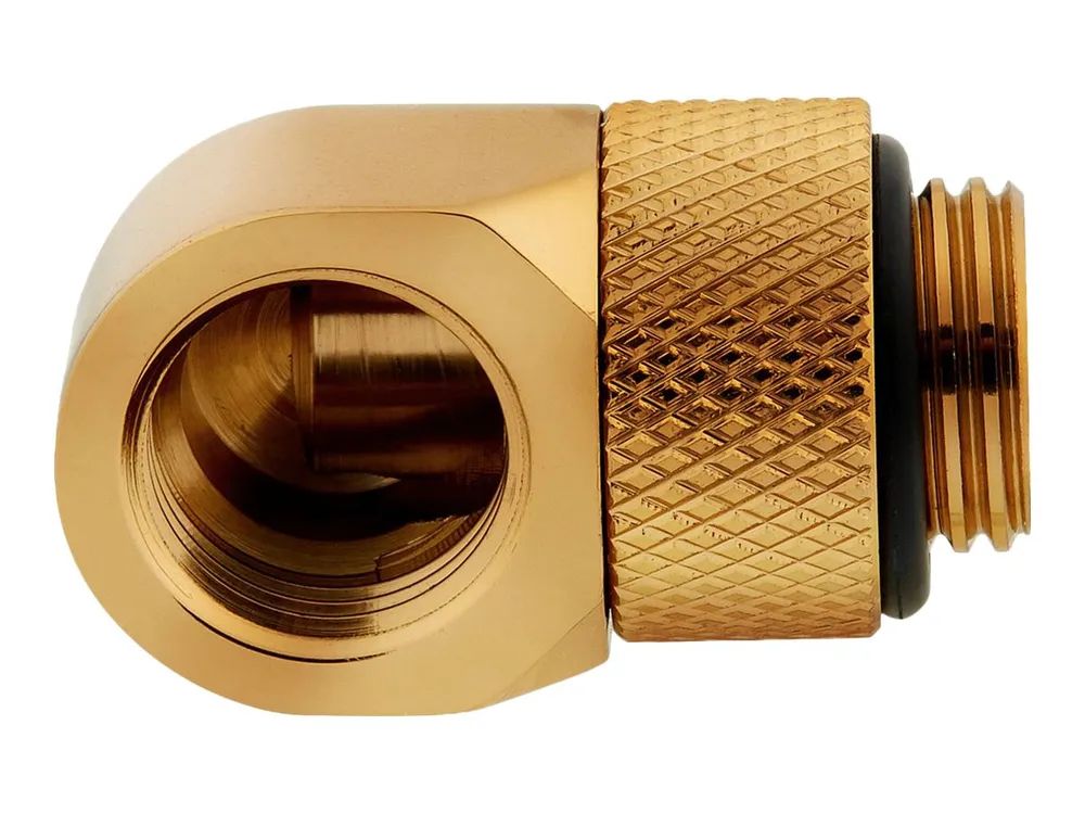 Corsair Hydro X Series 90° Rotary Adapter - Flüssigkühlsystemarmatur - Gold (Packung mit 2)