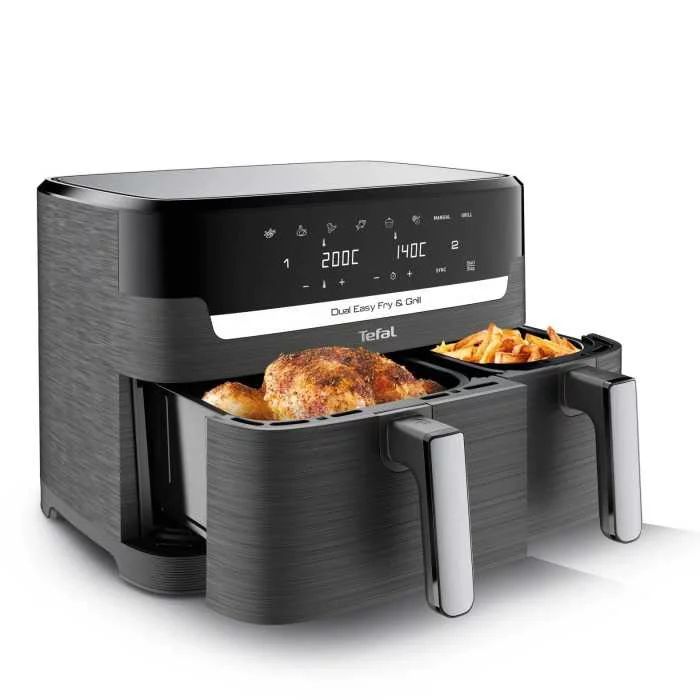 Tefal Dual Easy Fry & Grill 8,3 L Heißluftfritteuse EY905B