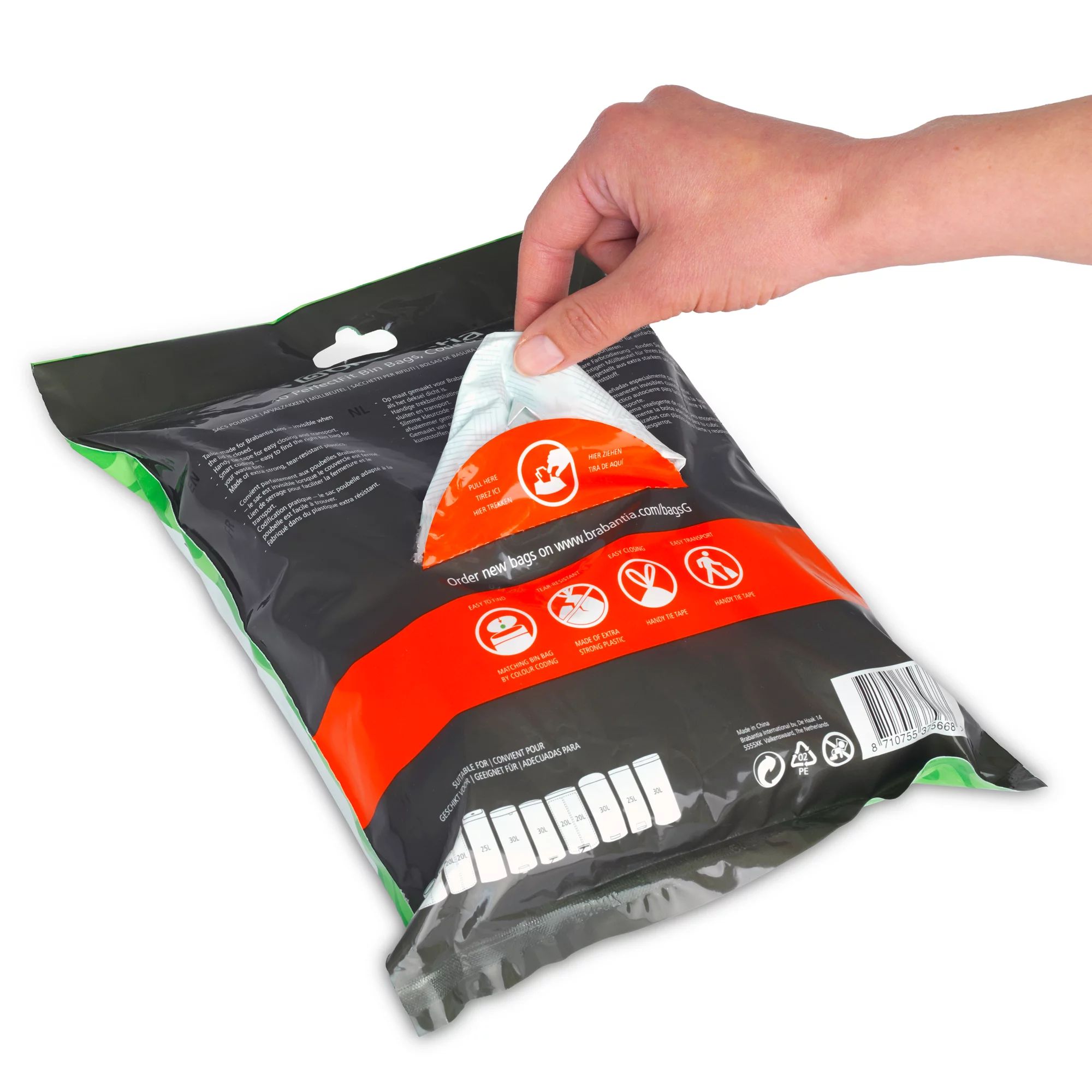 Brabantia Müllbeutel Spenderverpackung PerfectFit Beutel 23-30 L (G) 40Stk