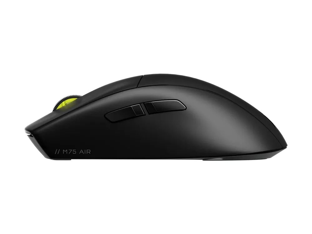 Corsair M75 AIR - Maus - optisch - 5 Tasten - kabellos - 2.4 GHz, Bluetooth - kabelloser Empfänger (USB)