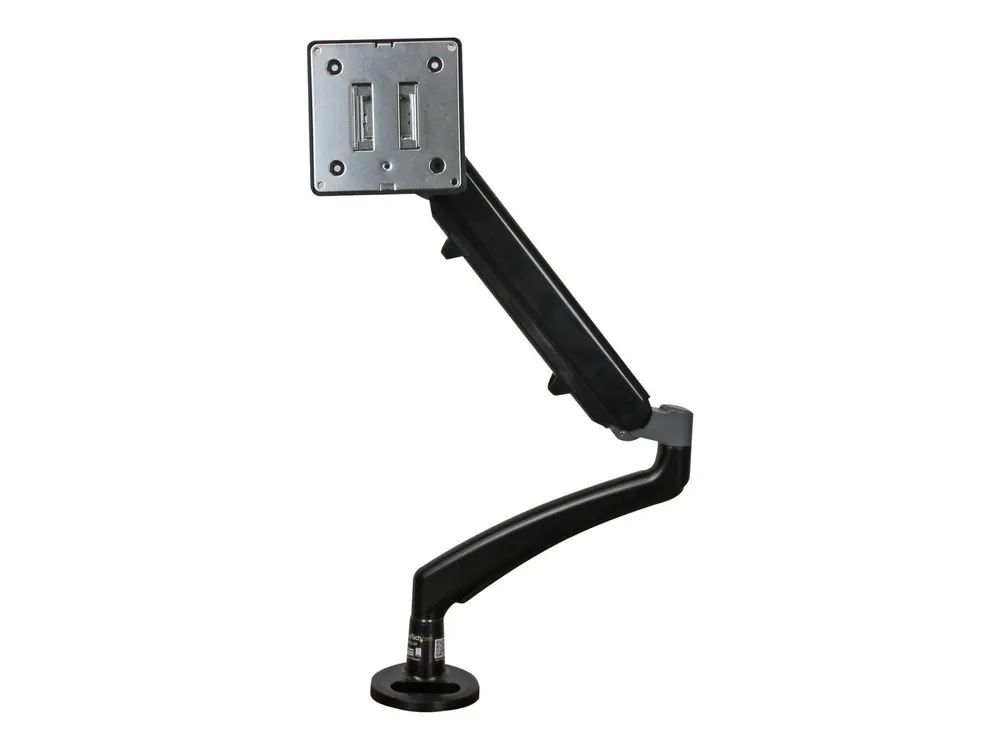 StarTech.com ARMSLIM Monitorhalterung (mit Tischhalterung, Monitorarm mit Kabelmanagement, für bis zu 34 Zoll Bildschirme) - Befestigungskit - einstellbarer Arm - für LCD-Display - Kunststoff, Stahl - Schwarz - Bildschirmgröße: 66 cm (12"-34")