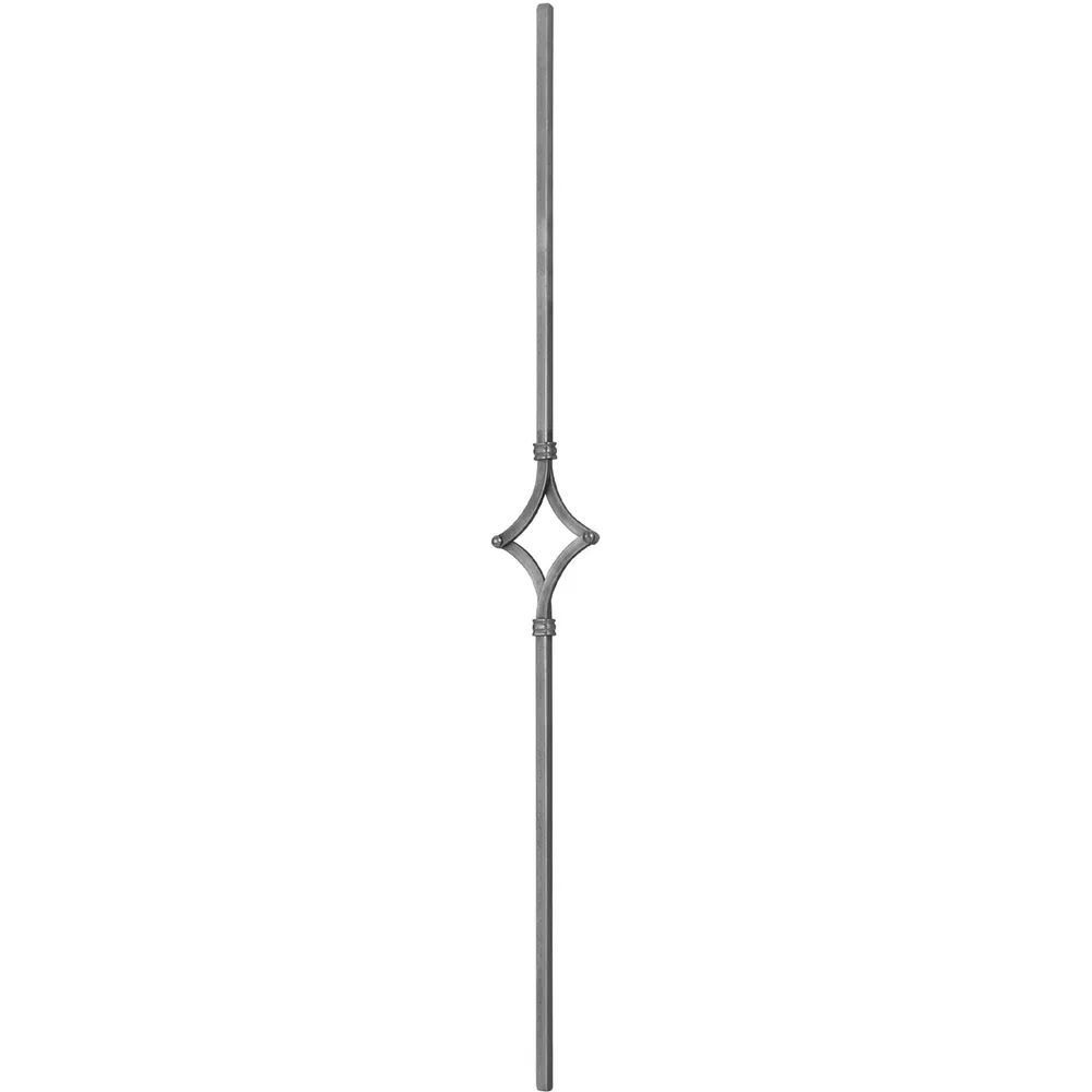 ARTEFERRO Design Stab VK 12 mit Design Element, 1000 mm, Schmiedeeisen