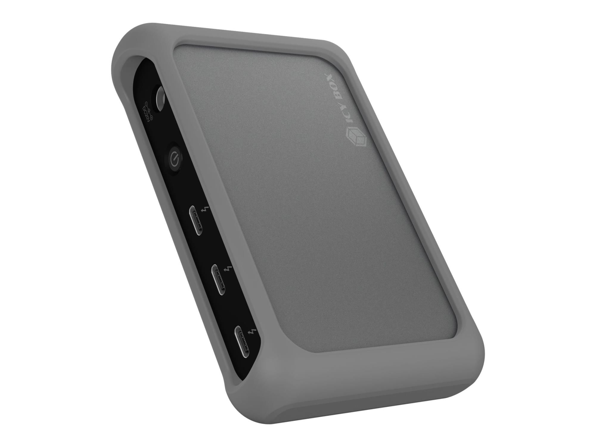 ICY BOX IB-HUB801-TB4 - Hub - 3 x Thunderbolt 4 + 1 x USB 3.2 Gen 2