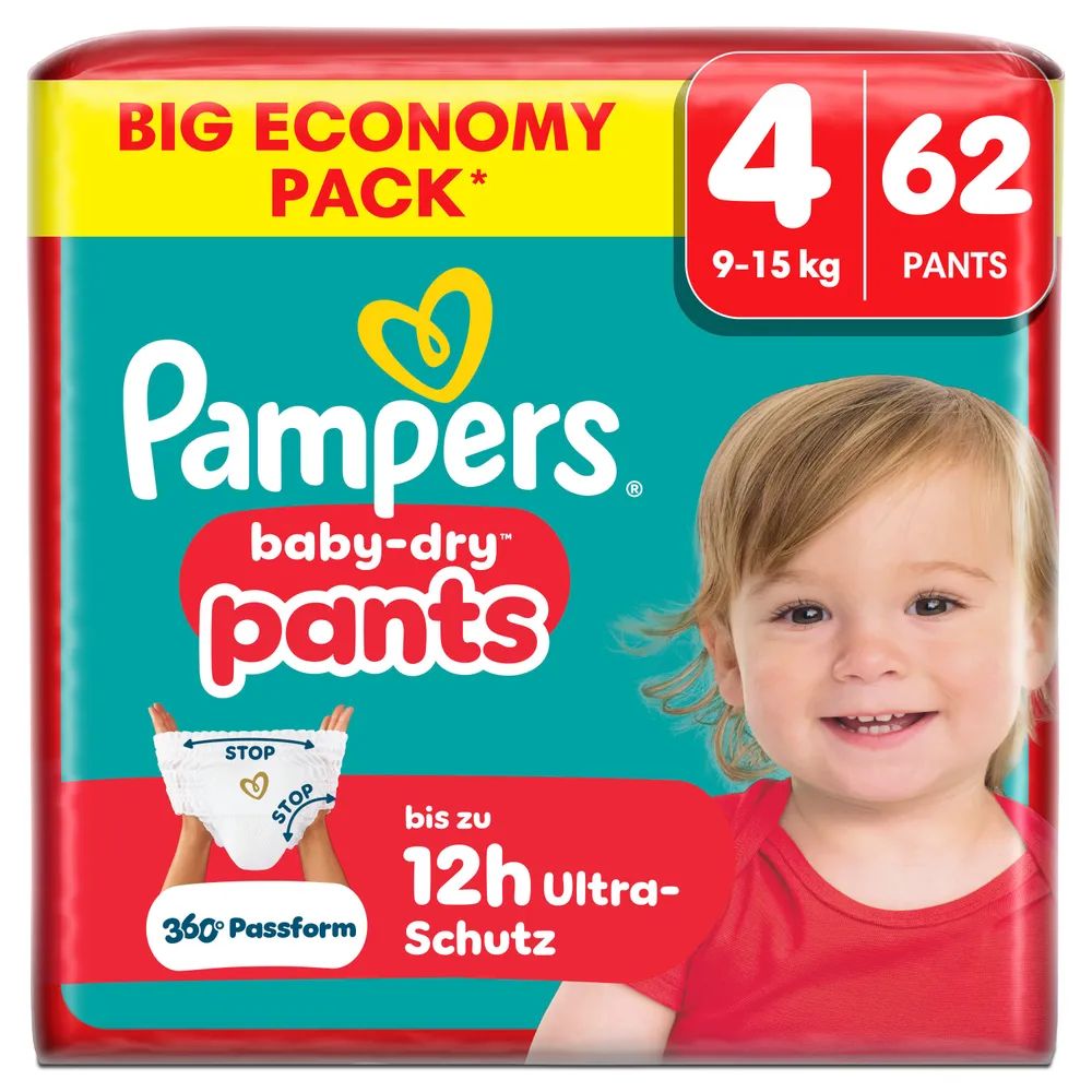 Pampers Baby Dry Pants Gr.4 Maxi 9-15kg Big 