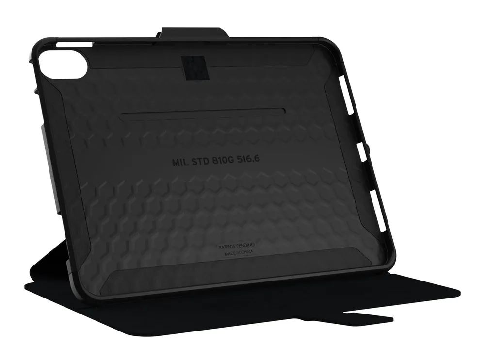 Urban Armor Gear UAG Rugged Case for iPad 10.9 (10th Gen, 2022) - Scout Folio Black - Bildschirmschutz für Tablet - Thermoplastisches Polyurethan (TPU)