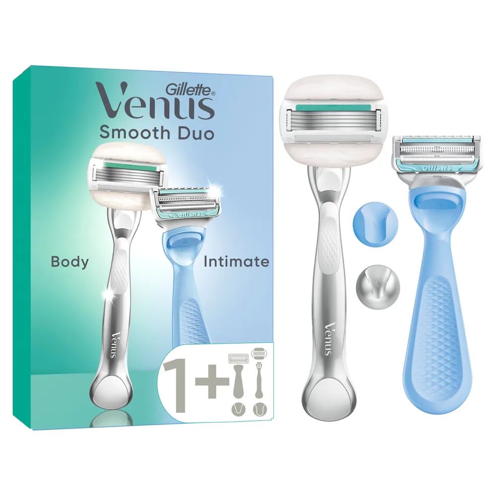 Gillette Venus Pro Comfortglide Sensitive Rasierapparat mit 1 Klinge + Gillette Venus für den Intimb