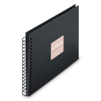 Hama Spiral-Album "Fine Art", 28x24 cm, 50 schwarze Seiten, New Black