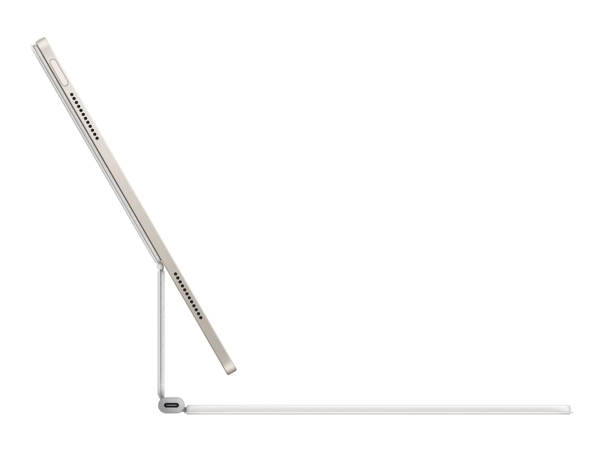 Apple Magic Keyboard - Tastatur und Foliohülle - mit Trackpad - Apple Smart connector - AZERTY - Französisch - für 13-inch iPad Air (M2, M3)