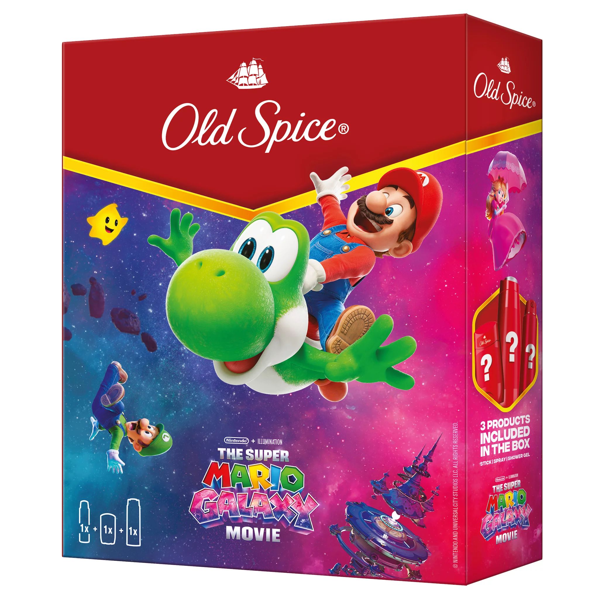 Old Spice Geschenkset Super Mario Wolfthorn (Spray, Stick, Duschgel)