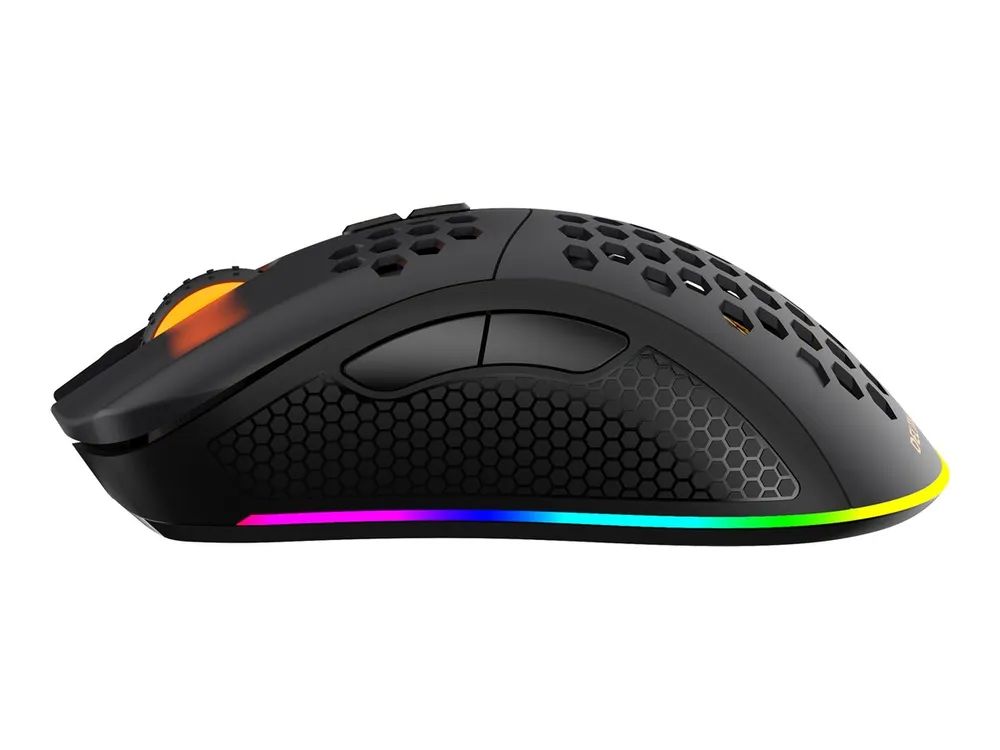 Deltaco GAMING DM220 - Maus - 7 Tasten - kabellos, kabelgebunden - 2.4 GHz - kabelloser Empfänger (USB)