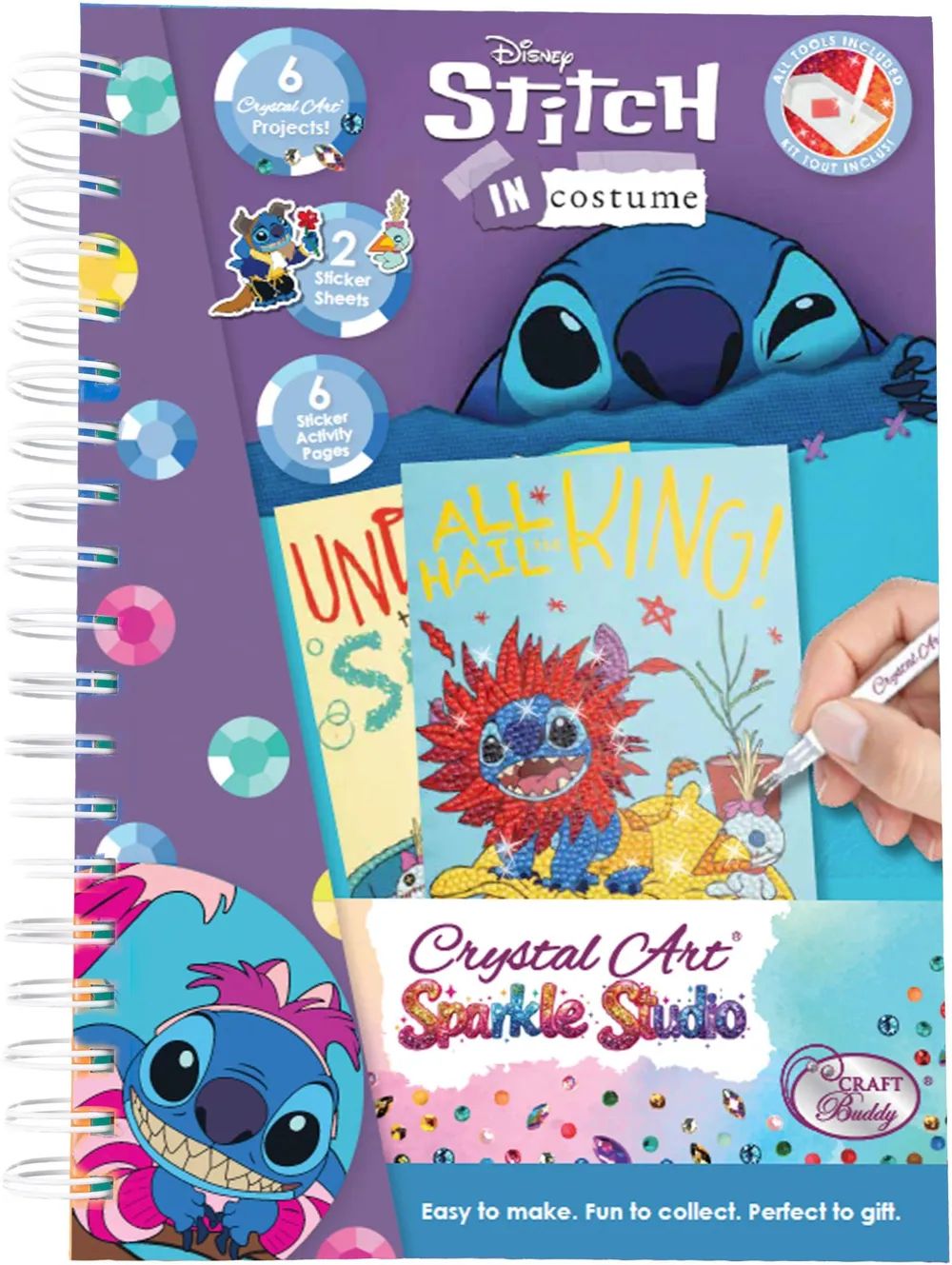 Craft Buddy Ltd. Crystal Art Sparkle Studio Stitch