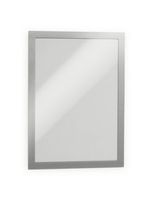 Durable DURAFRAME - Dokumentenhalterung - Oberflächenmontage - für A4 - doppelseitig - Silber (Packung mit 2)