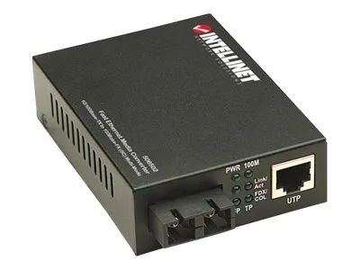 IC Intracom Intellinet Fast Ethernet Media Converter, 10/100Base-Tx to 100Base-Fx (SC)