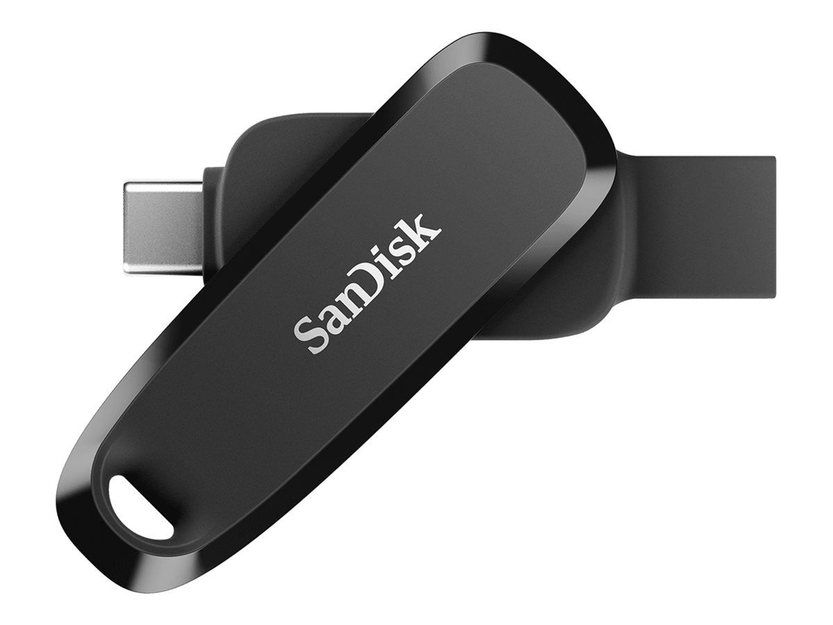 SanDisk Phone Drive 256GB, USB-C/USB-A, 3.2 Gen 1, 100MB/s, Schwarz