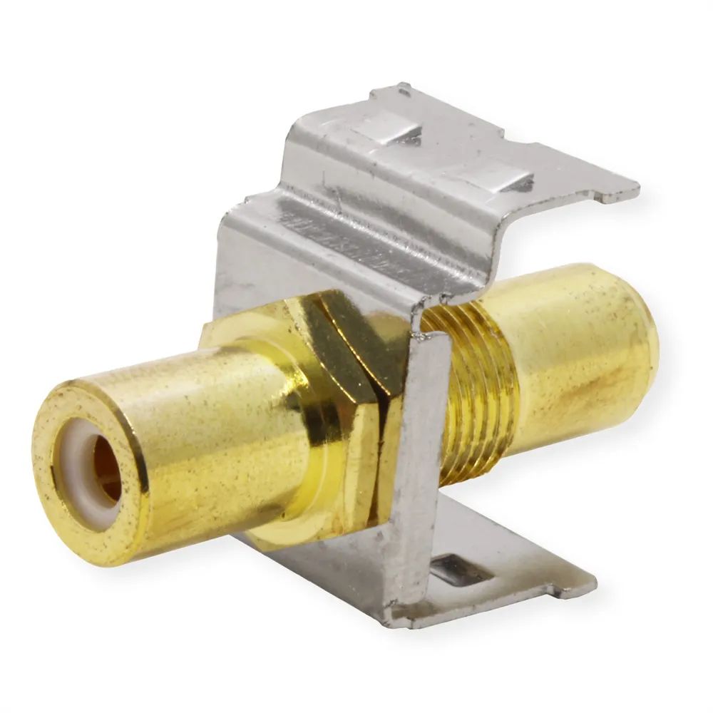 ROLINE RCA-Keystone-Kupplung, Metall, weiß