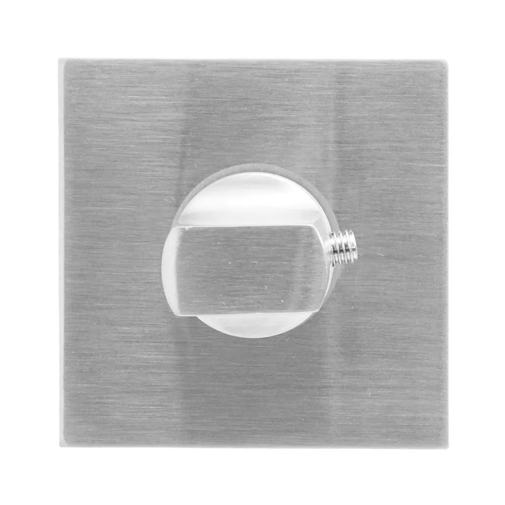 SOLIDO WC-Rosette flach eckig, Edelstahl matt