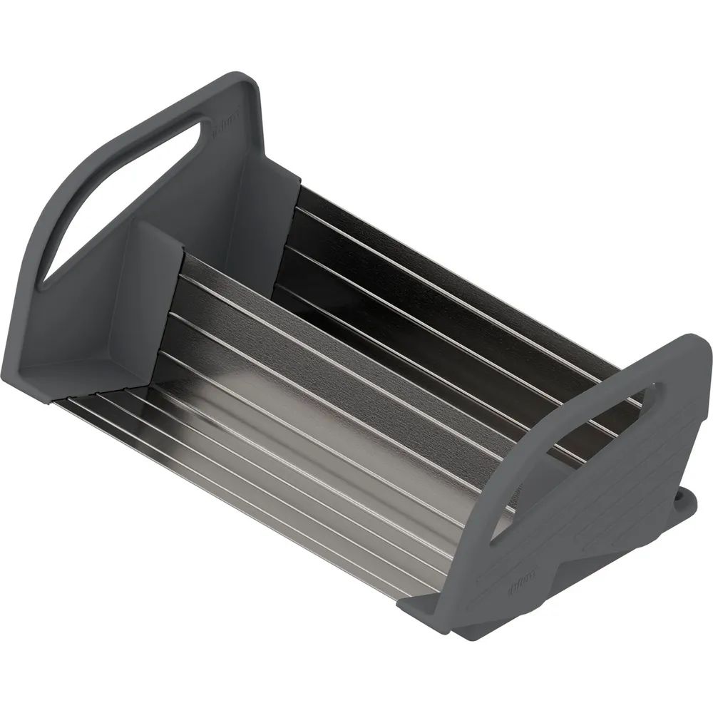 BLUM ORGA-LINE Gewürzhalter, KB 400 mm, Breite 312 mm, KS Staubgrau/Edelstahl