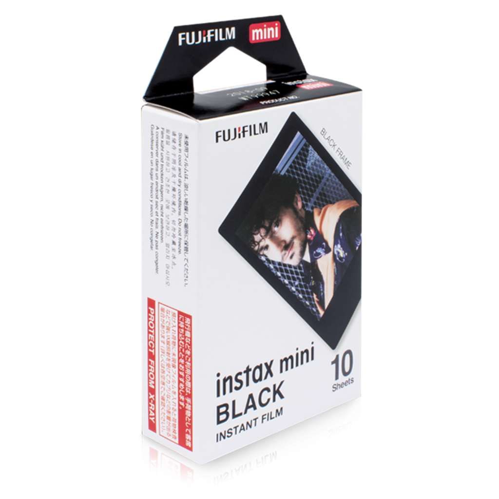 Fujifilm Instax Mini Film Schwarz, 10 Aufnahmen