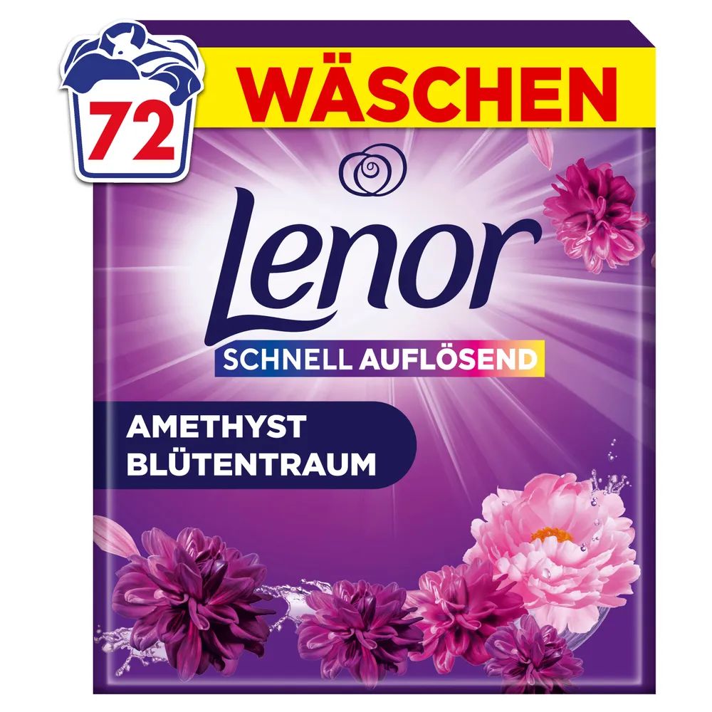 Lenor WM Pulver Amethyst & Blütentraum 3.6KG 