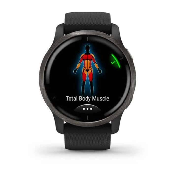 Garmin VENU 2, Schwarz/Schiefergrau
