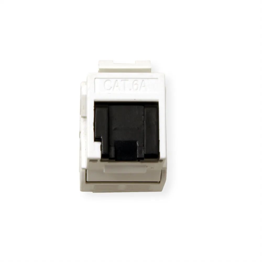 VALUE Cat.6A (Class EA) Keystone, RJ-45, ungeschirmt, werkzeuglos, weiß