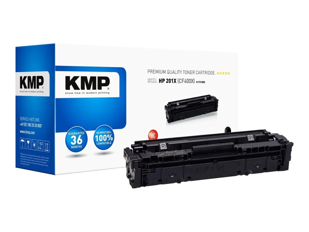 KMP H-T215BX - 60 g - Hohe Ergiebigkeit - Schwarz - kompatibel - Tonerpatrone (Alternative zu: HP 201X, HP CF400X)