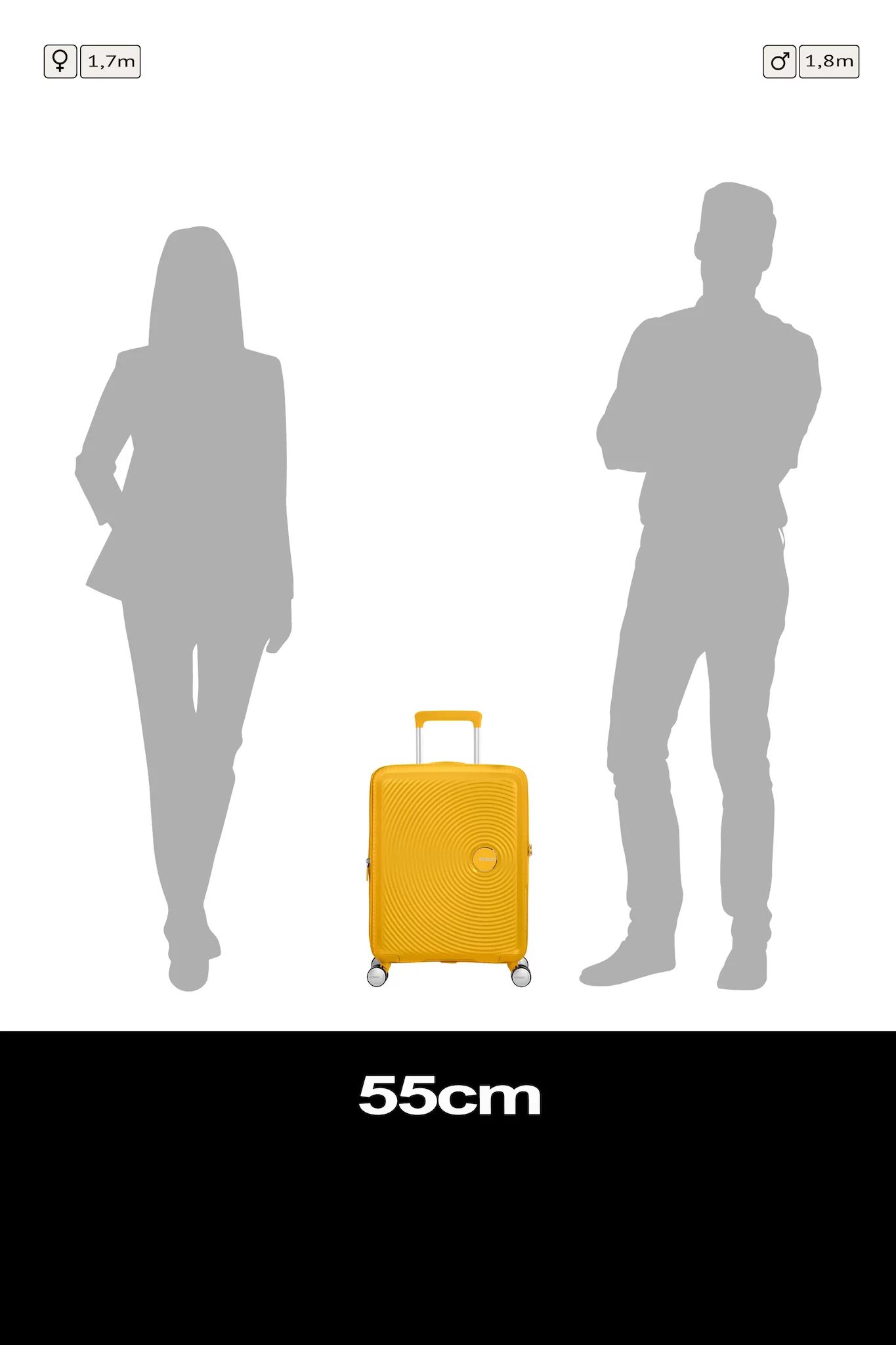 AMERICAN TOURISTER SOUNDBOX SPINNER 55/20 TSA EXP, GOLDEN YELLOW