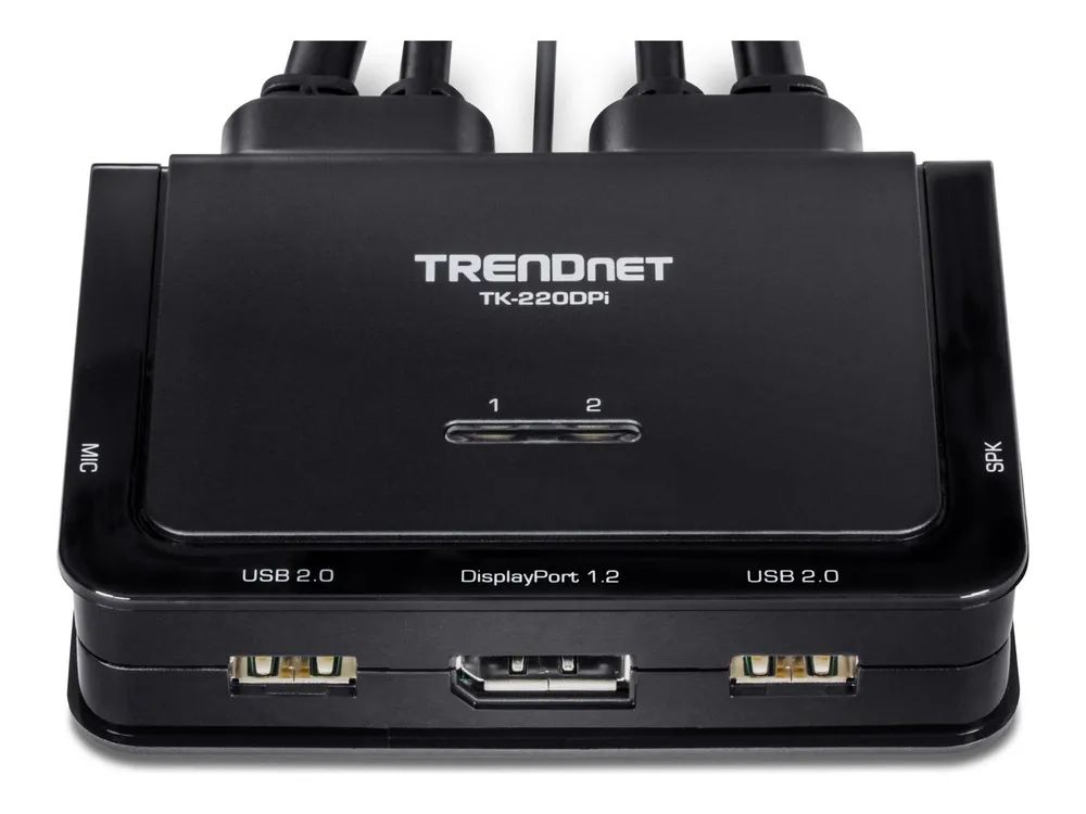TRENDnet TK 220DPI - KVM-/Audio-Switch - 2 x KVM/Audio
