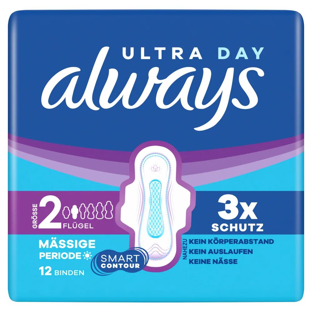 always Ultra Binde - Größe 2 - Long mit Flügeln 12