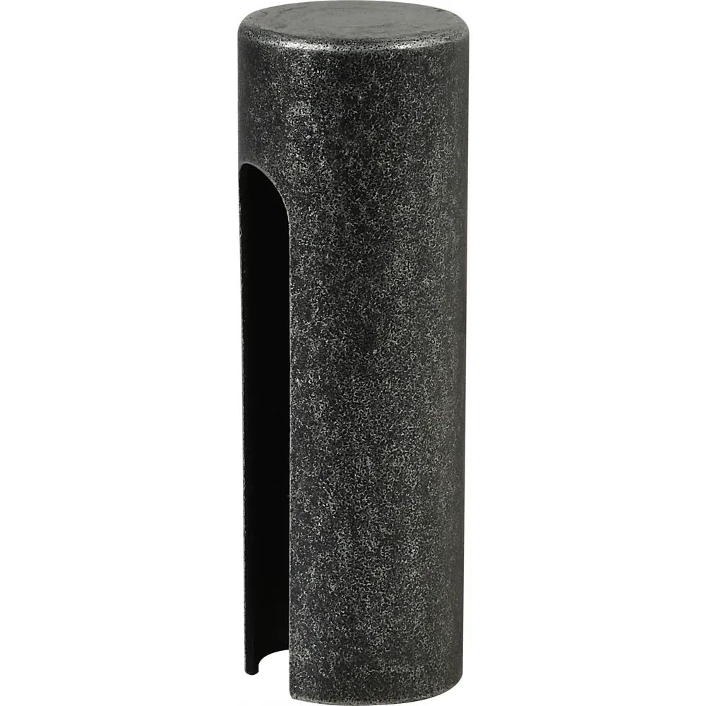 Halcö Aufsteckhülse flachrund, Band ø 20mm,Bandhöhe 112mm, verzinkt schwarz passiviert