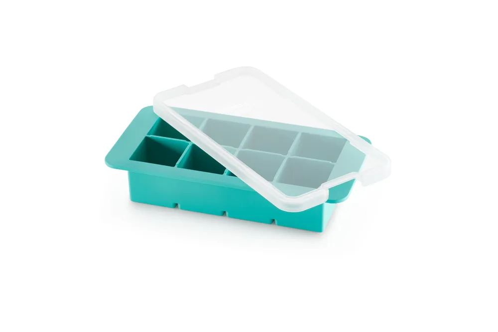Lékué XL Quadratische Eiswürfelform - Turquoise