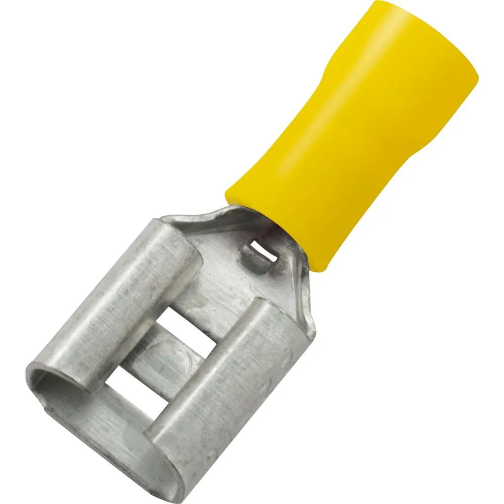 Edler Systems Kabeltechnik GmbH Flachsteckhülse 6,3x0,8 Querschnitt 2.5 - 6 mm² isoliert blau