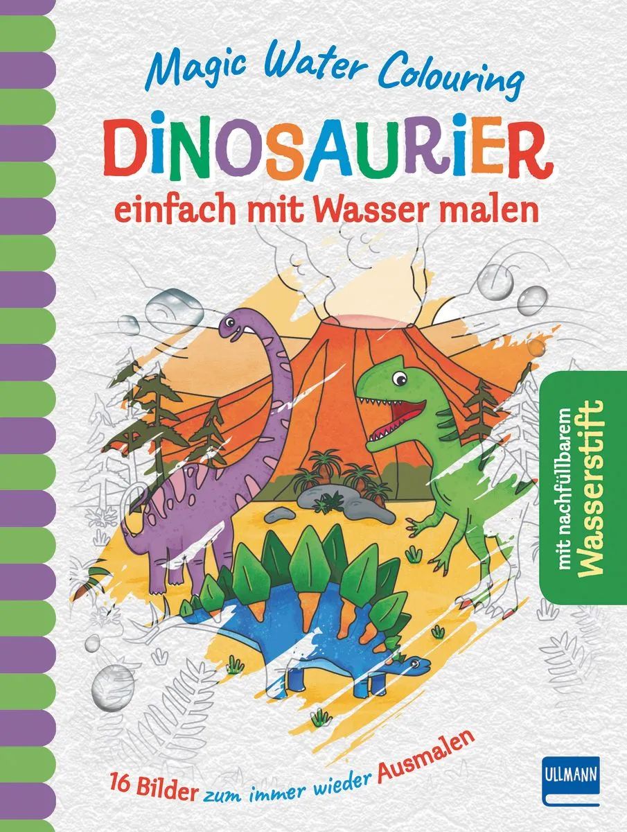 Ullmann Medien GmbH Magic Water Colouring Dinosaurier