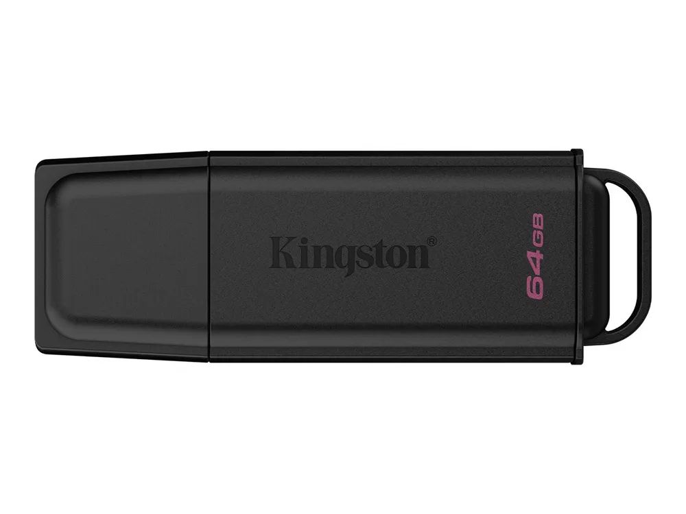 Kingston 64GB PORTABLE USB 3.2 GEN 1 DATATRAVELER EXODIA BLACK - 64 GB
