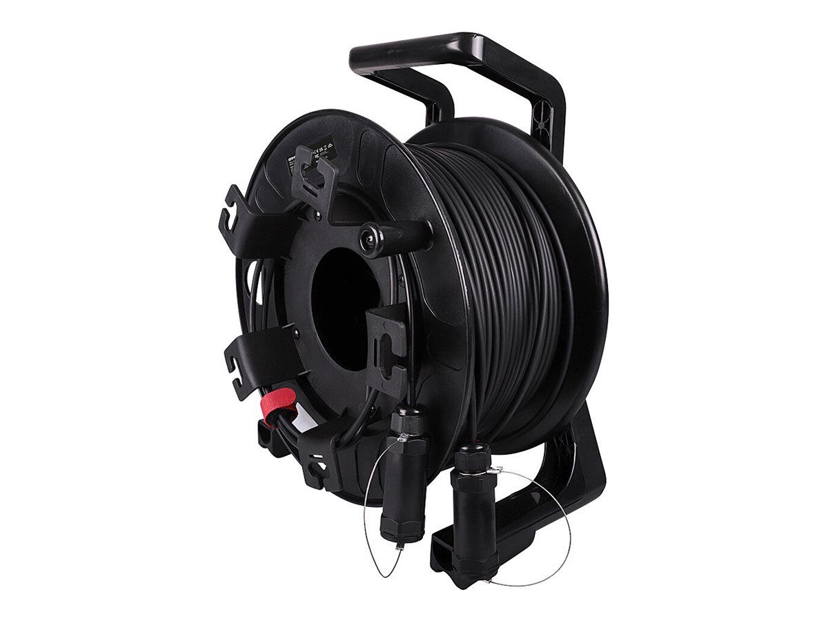 Lindy Ultra High Speed - HDMI-Kabel - HDMI männlich zu HDMI männlich - 100 m - Hybrid Kupfer/Kohlefaser - Schwarz - gepanzert, unterstützt 8K 60 Hz (7680 x 4320)