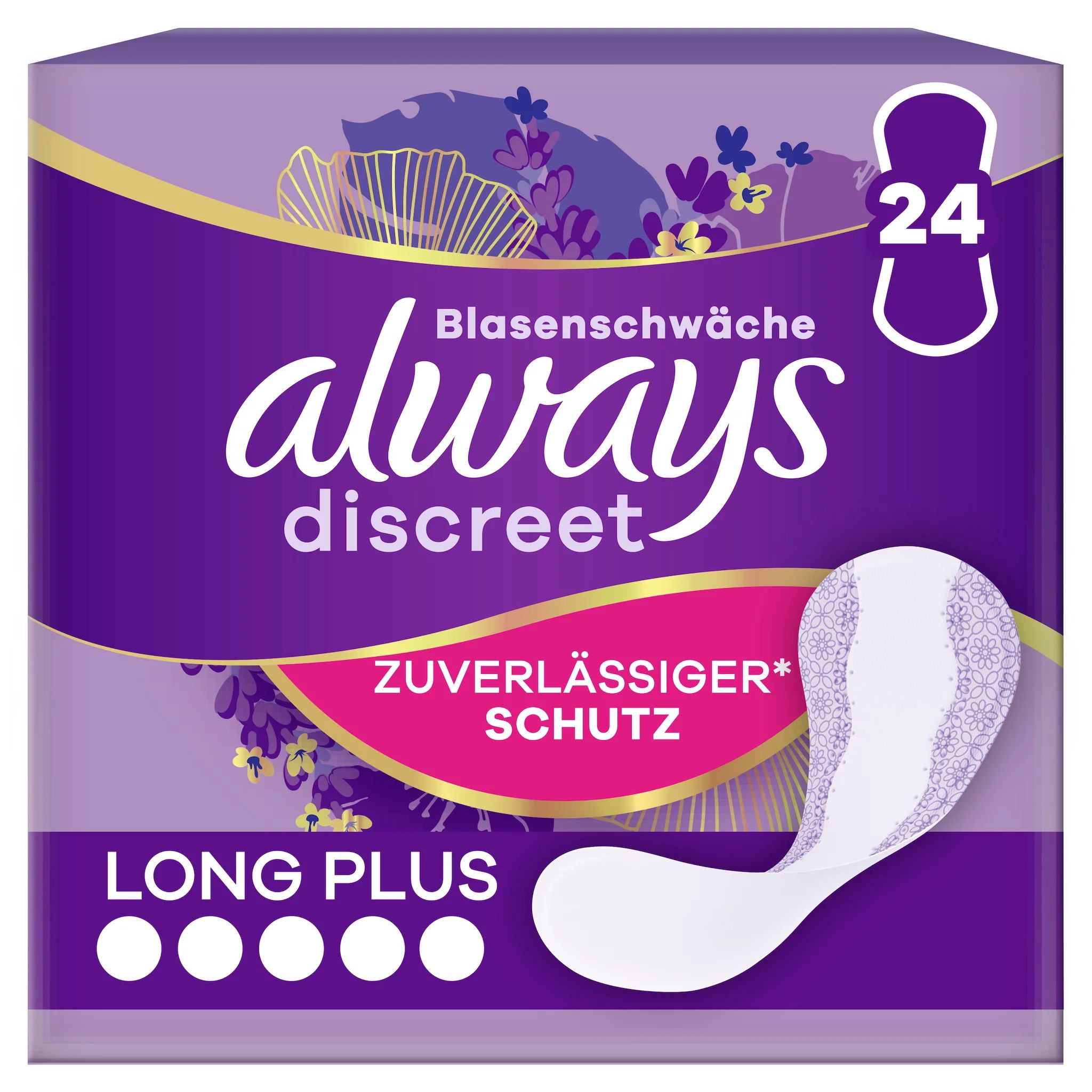 always Discreet Inkontinenz Slipeinlage Long Plus 24