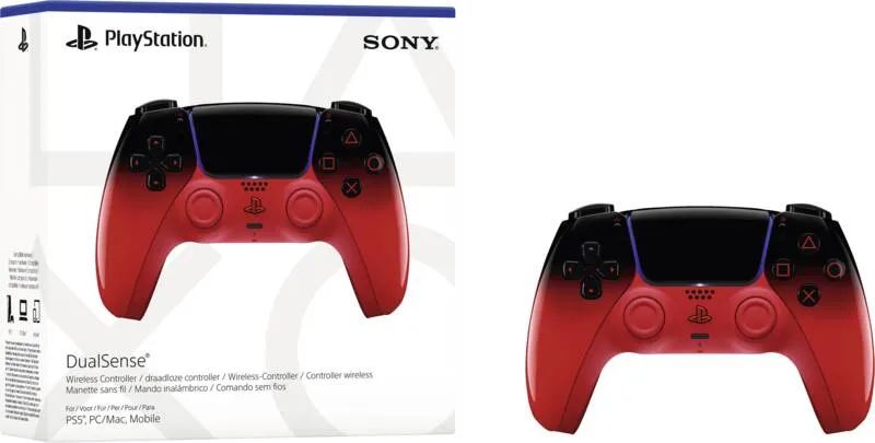 Sony DualSense - Game Pad - kabellos - Bluetooth - Rot