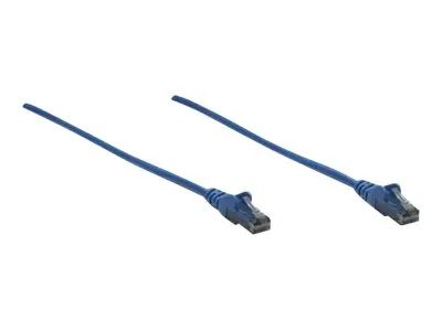 IC Intracom Intellinet Network Patch Cable, Cat6, 0.5m, Blue, CCA, U/UTP, PVC, RJ45, Gold Plated Contacts, Snagless, Booted, Lifetime Warranty, Polybag - Patch-Kabel - RJ-45 (M)
