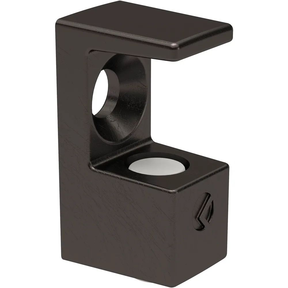 ITALIANA FERRAMENTA Glasbodenträger GRACE zum Schrauben Glas 8 mm, vern. schwarz