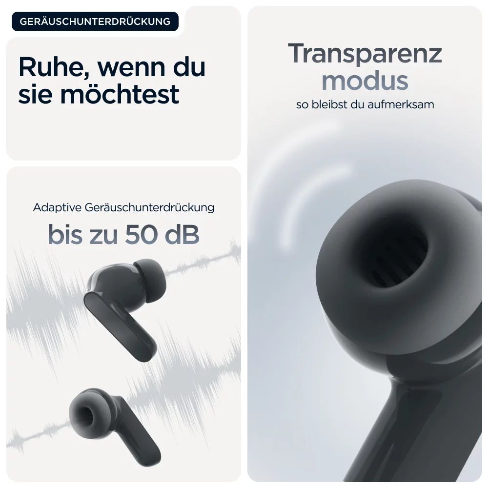 Motorola Moto Buds Bass Pantone, Dark Shadow