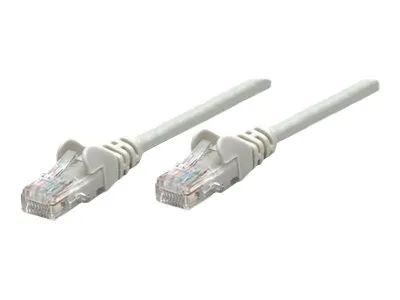 IC Intracom Intellinet Network Patch Cable, Cat5e, 7.5m, Grey, CCA, U/UTP, PVC, RJ45, Gold Plated Contacts, Snagless, Booted, Lifetime Warranty, Polybag - Patch-Kabel - RJ-45 (M)