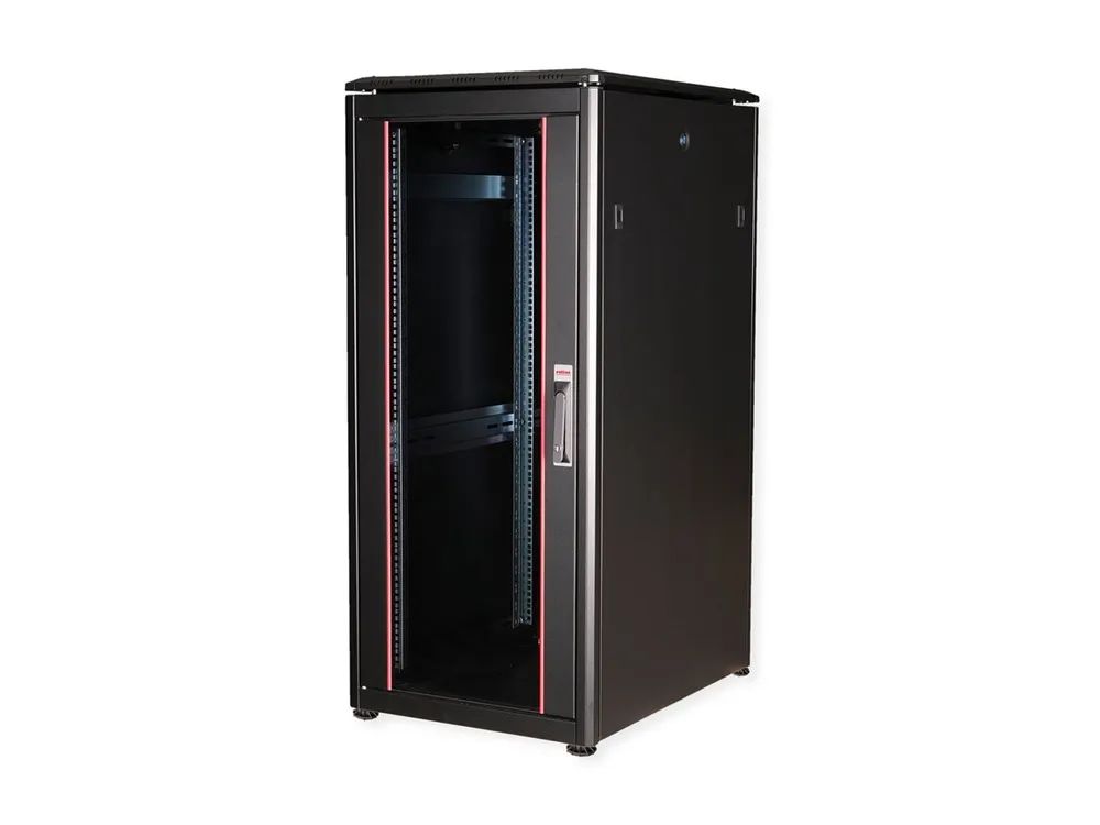 ROLINE Pro - Schrank Netzwerkschrank - mit Glastür, 600 x 800 mm (B x T)
