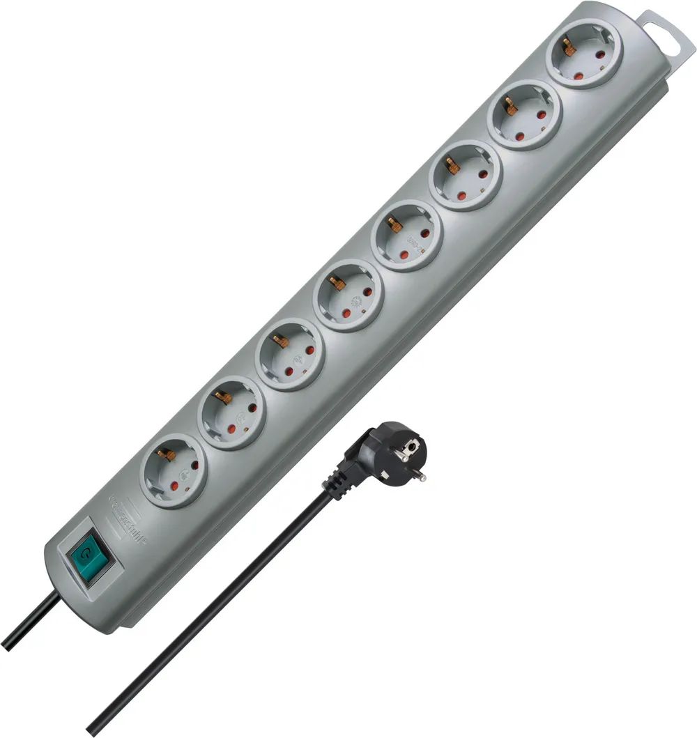 Brennenstuhl Steckdosenleiste 8fach silber