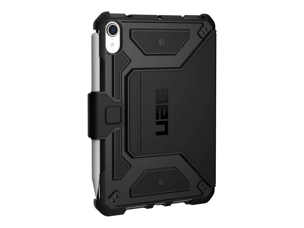 Urban Armor Gear UAG Rugged Case for iPad Mini (6th Gen, 2021) [8.3-inch] - Metropolis SE Black - Flip-Hülle für Tablet - Schwarz - 8.3" - für Apple iPad mini (6. Generation)