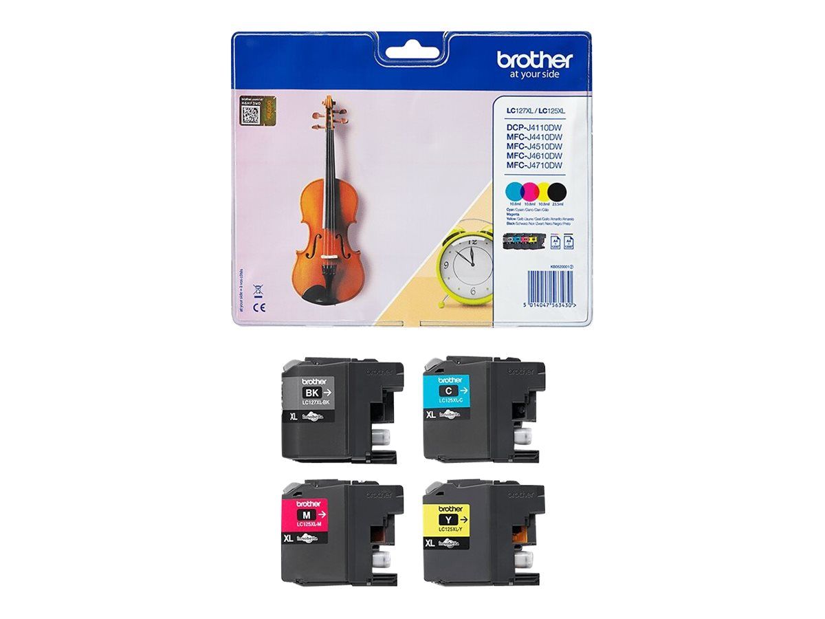 Brother LC127XL Value Pack - 4er-Pack - mit hoher Kapazität