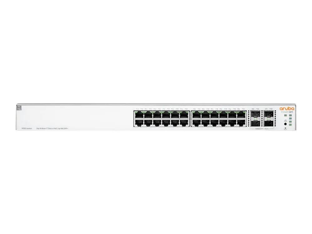 HPE Networking Instant On 1930 24G Class4 PoE 4SFP/SFP+ 370W Switch - Switch - L3 - managed - 24 x 10/100/1000 (PoE)