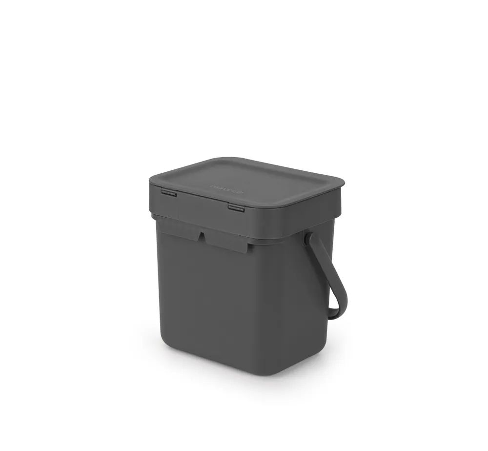 Brabantia Abfallbehälter 'Sort & Go', 3L - Grey