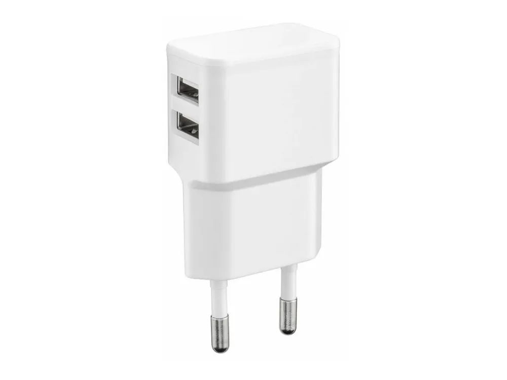 MicroConnect Netzteil - 12 Watt - 2.4 A - 2 Ausgabeanschlussstellen (2 x USB)