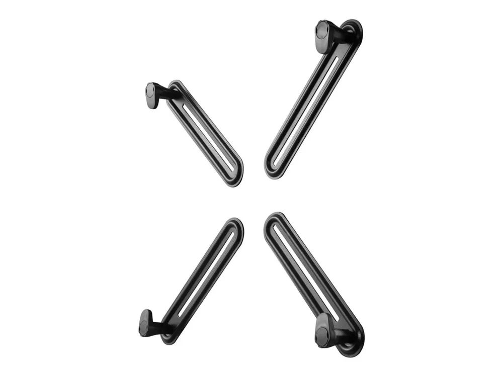 Techly Befestigungskit (Halterungs-Set) - für LCD-Display - ohne VESA - kaltgewalzter Stahl - Schwarz - Bildschirmgröße: 33-68.6 cm (13"-27")